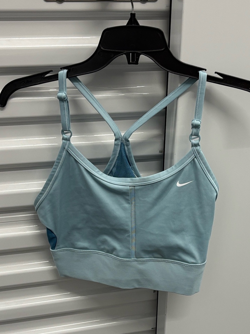Nike Sky Blue Strappy Sports Bra Dri-Fit Athletic Active Workout Wear Women’s XL